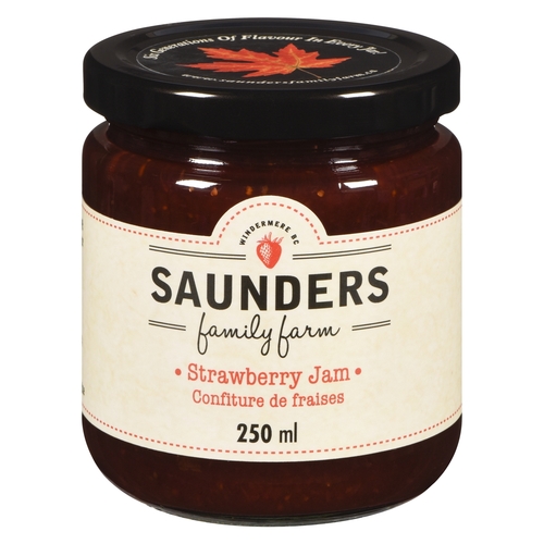 Saunders Family Farm Jam - Strawberry 250ml, 1 Each