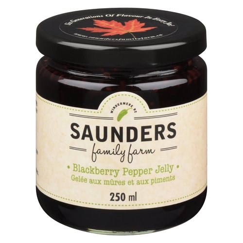 Saunders Family Farm - Jelly - Blackberry Pepper 250ml, 1 Each