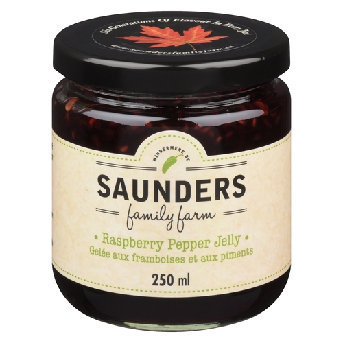 Saunders Family Farm Jelly - Raspberry Pepper 250ml, 1 Each