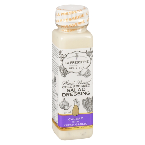 La Presserie - Cold Pressed Salad Dressing - Caesar with Fresh Garlic 213ml, 1 Each