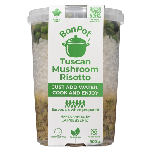 La Presserie BonPot - Tuscan Mushroom Risotto 900g, 1 Each