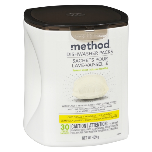 Method - Dishwasher Packs - Lemon Mint 30pk