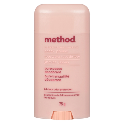 Method - Pure Peace Deodorant - Peony, Rose Water, Jasmine 75g, 1 Each