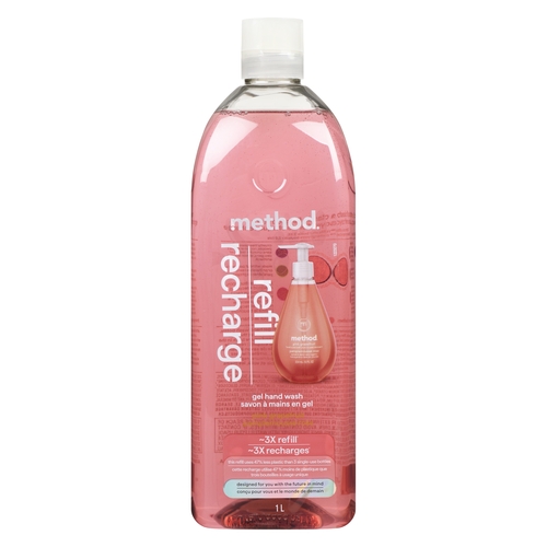 Method - Gel Hand Wash Refill - Pink Grapefruit 1l