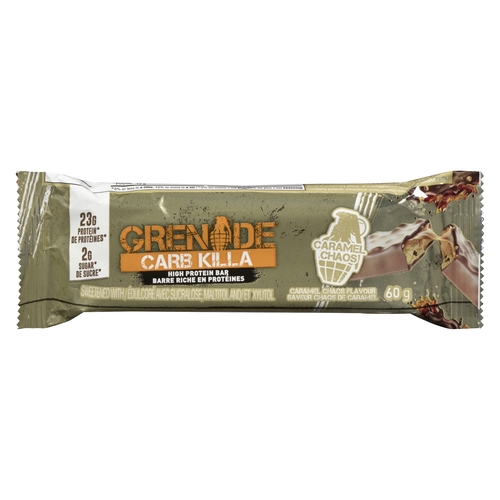 Grenade - Carb Killa High Protein Bar - Caramel Chaos Flavour 60g