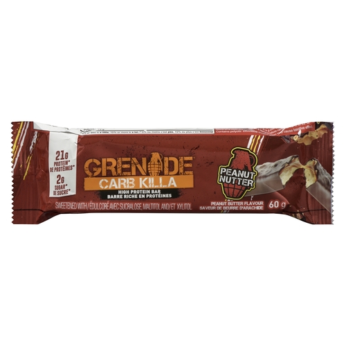 Grenade - Carb Killa High Protein Bar - Peanut Butter Flavour 60g, 1 Each