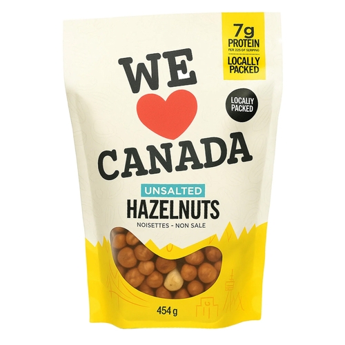 We Love Canada - Natural Whole Hazelnuts - Unsalted 454g, 1 Each