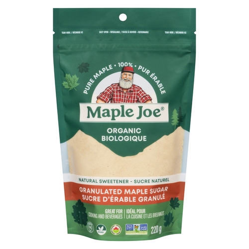 Maple Joe - Organic Granulated Maple Sugar 220g, 1 Each