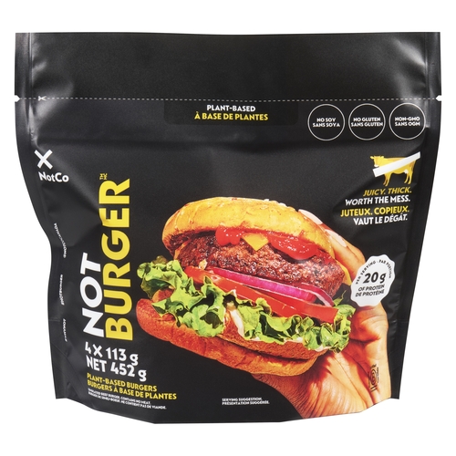 NotCo - Not Burger 4's 452g, 1 Each