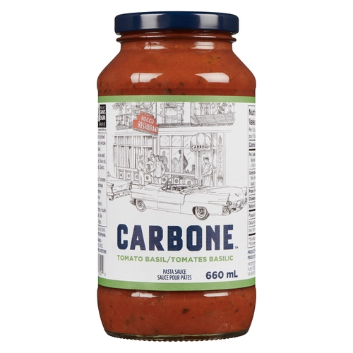 Carbone - Pasta Sauce - Tomato Basil 660ml, 1 Each