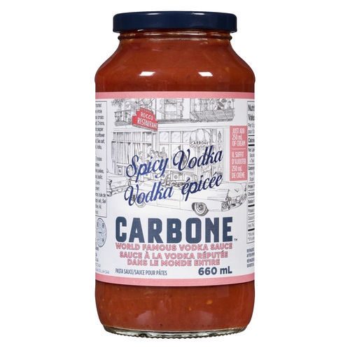 Carbone - Pasta Sauce - Spicy Vodka 660ml, 1 Each