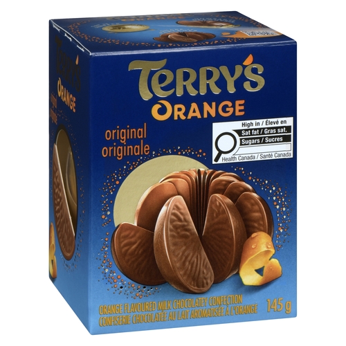 Terry's Orange - Orange Flavoured Milk Chocolatey Confection - Original 145g, 1 Each