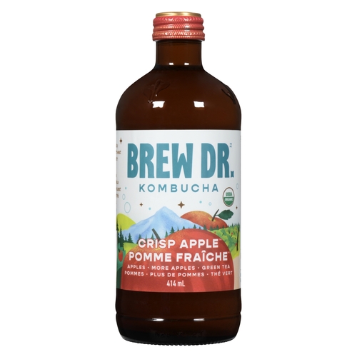 Brew Dr. Kombucha - Crisp Apple 414ml, 1 Each
