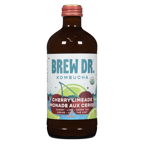 Brew Dr. Kombucha - Cherry Limeade 414ml, 1 Each