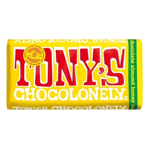 Tony's Chocolonely - Milk Chocolate Honey Almond Nougat 180g