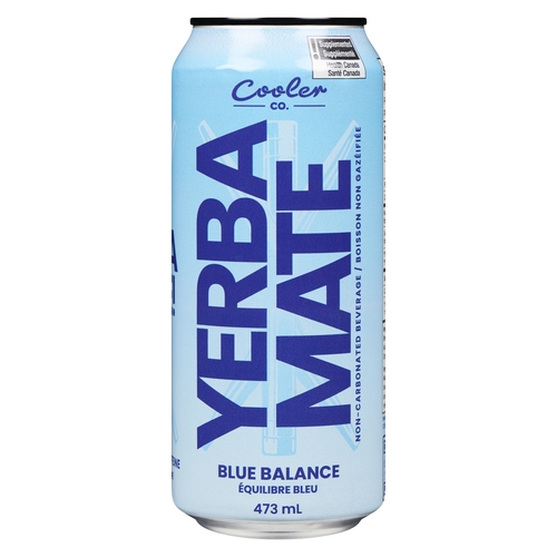 Cooler Co. - Yerba Mate Non-Carbonated Beverage - Blue Balance 473ml, 1 Each