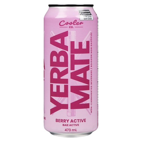 Cooler Co. - Yerba Mate Non-Carbonated Beverage - Berry Active 473ml