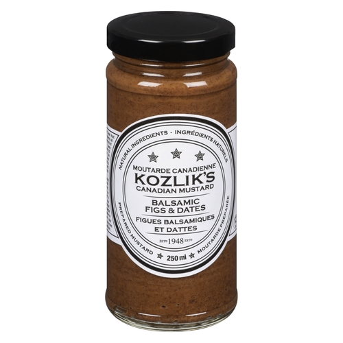 Kozlik's Canadian Mustard - Balsamic Fig & Date 250m, 1 Each