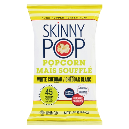 Skinny Pop Popcorn - White Cheddar 125g, 1 Each