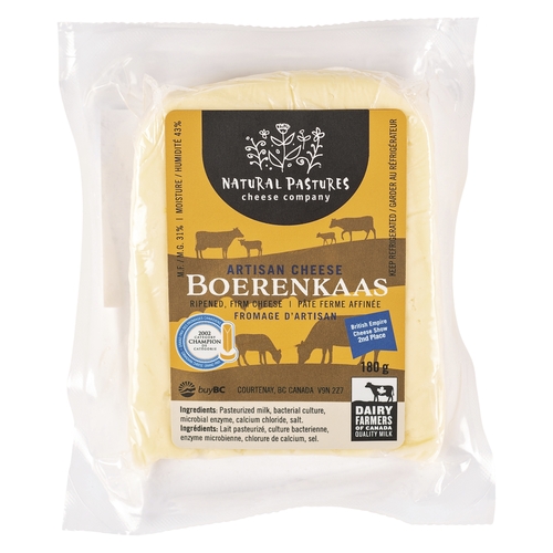 Natural Pastures - Artisan Cheese - Boerenkaas 35% m.f. 180g