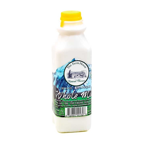 Farm House - Organic Whole Cow Milk 4% m.f. 1l, 1 Each