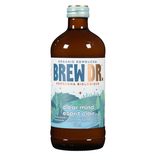 Brew Dr. - Organic Kombucha - Clear Mind 414ml, 1 Each