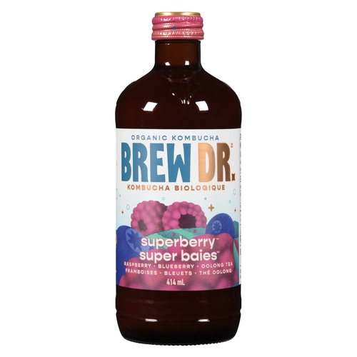 Brew Dr. - Organic Kombucha - Superberry 414ml, 1 Each