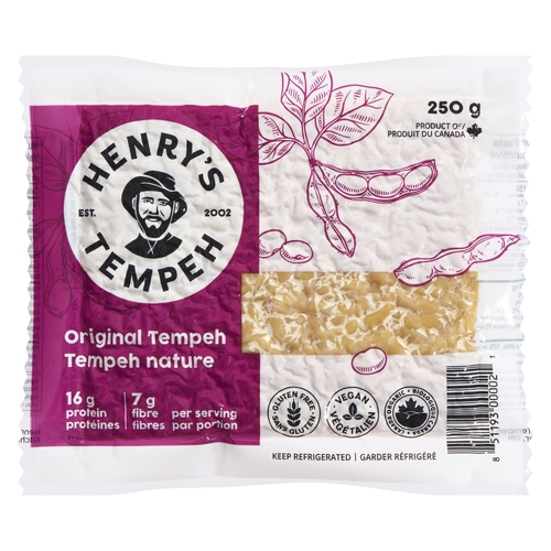 Henry's Tempeh - Original Tempeh 250g, 1 Each