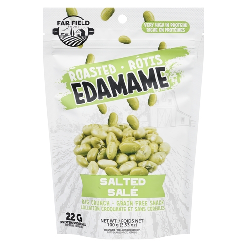Far Field Foods Roasted Edamame - Salted 100g, 1 Each