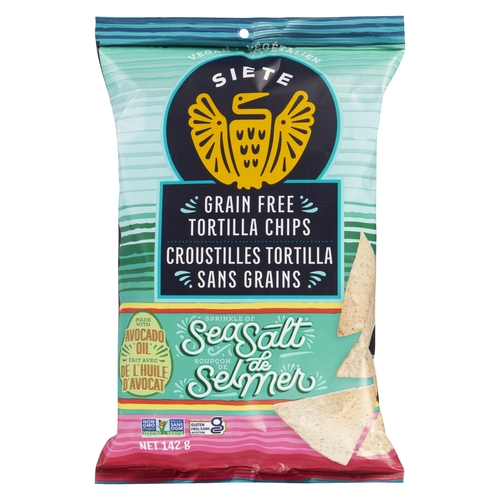 Siete Grain Free Tortilla Chips - Sprinkle of Sea Salt 142g, 1 Each