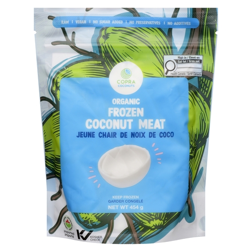 Copra Coconuts - Organic Frozen Coconut Meat 454g, 1 Each