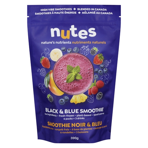 Nutes Smoothie - Black & Blue 390g, 1 Each