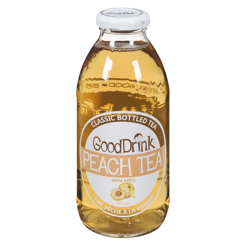 GoodDrink - Classic Bottled Tea - Peach Tea With Apple 473ml, 1 Each