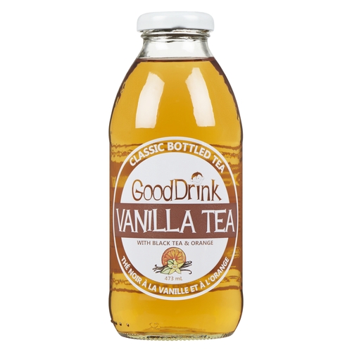 GoodDrink - Classic Bottled Tea - Vanilla Tea with Black Tea & Orange 473ml, 1 Each