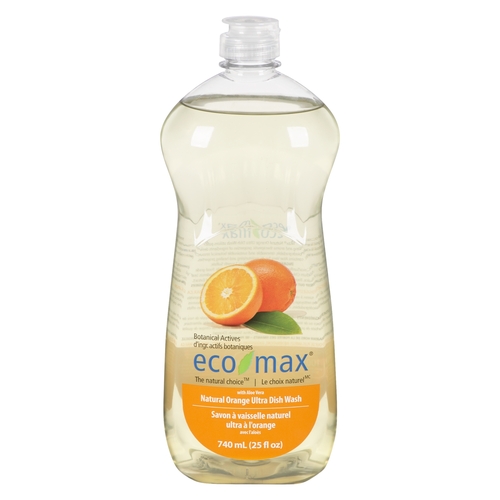 Eco Max - Dish Wash - Natural Orange Ultra 740ml, 1 Each