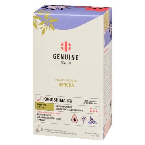 Genuine Tea Co. - Organic Green Tea - Sencha 15s, 1 Each