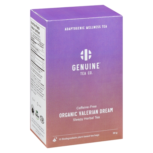 Genuine Tea Co. - Organic Sleepy Herbal Tea - Valerian Dream 15s