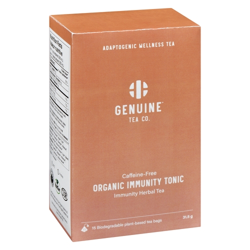 Genuine Tea Co. - Organic Immunity Herbal Tea - Immunity Tonic 15s, 1 Each