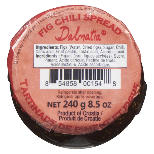 Dalmatia - Fig Chili Spread 240g, 1 Each