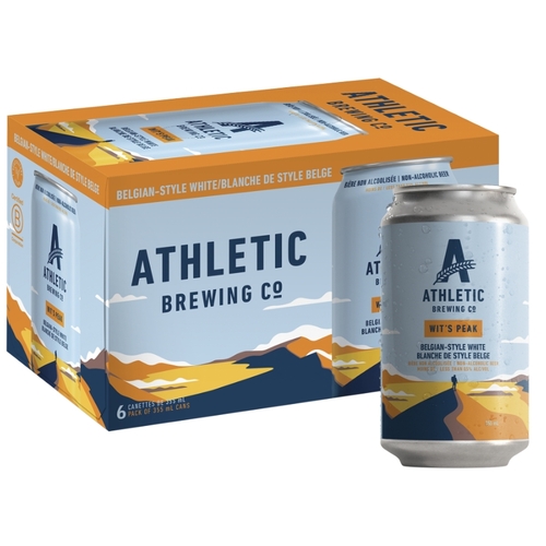 Athletic Brewing Co - Non-Alcoholic Beer - Wit's Peak Belgian-Style White 6/355ml, 1 Each