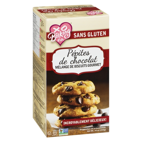 XO Baking Co. - Gourmet Chocolate Chip Cookie Mix -  Gluten Free 453g, 1 Each