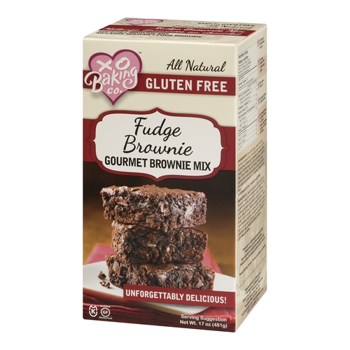 XO Baking Co. - Gourmet Fudge Brownie Mix - Gluten Free 481g, 1 Each