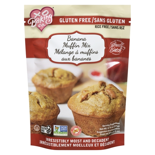 XO Baking Co. - Small Batch Banana Muffin Mix - Gluten Free 231g, 1 Each