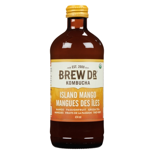 Brew Dr. - Kombucha - Island Mango 414ml, 1 Each