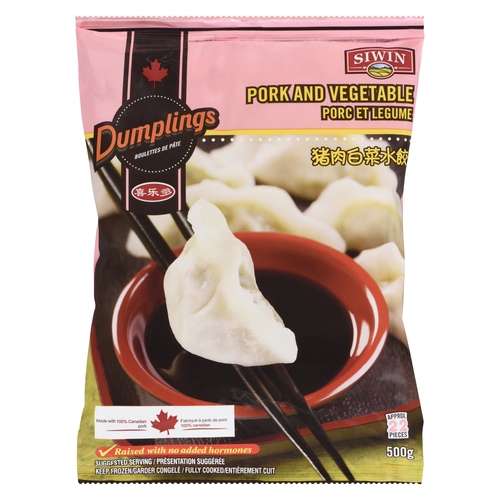 Siwin - Dumplings - Pork & Vegetable 500g, 1 Each