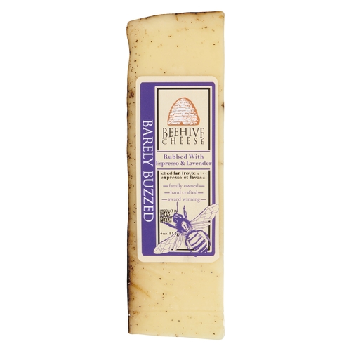 Beehive Cheese - Cheddar - Barely Buzzed Rubbed with Espresso & Lavender 113g, 1 Each