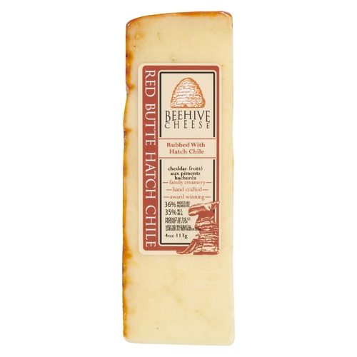 Beehive Cheese - Cheddar - Red Butte Hatch Chili 35% m.f. 113g, 1 Each