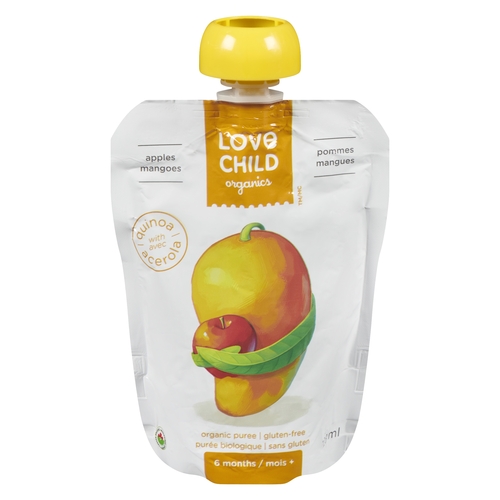 Love Child Organics - Puree - Apples Mango 128ml, 1 Each