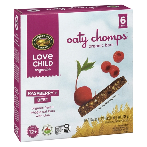 Love Child Organics - Oats Chomps - Raspberry + Beet 138g, 1 Each