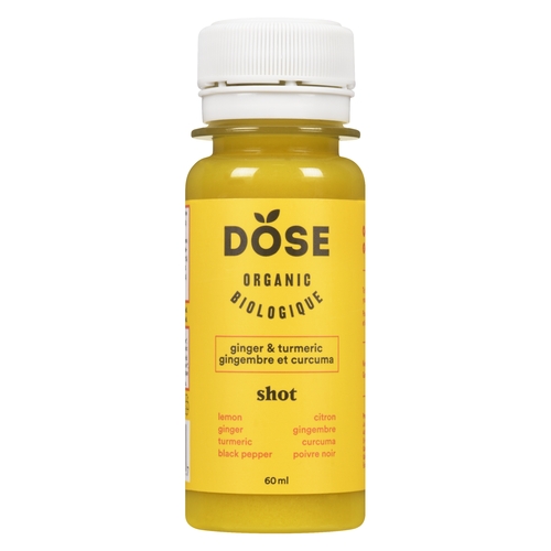 Dose - Organic Ginger & Turmeric Shot 60ml, 1 Each